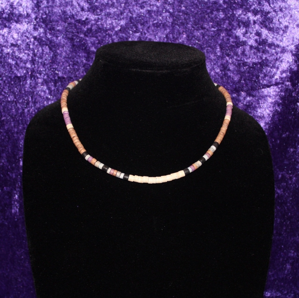 17.5" Brown Puka Necklace